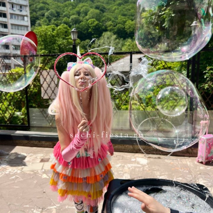 Шоу мыльных пузырей в Нижнекамске