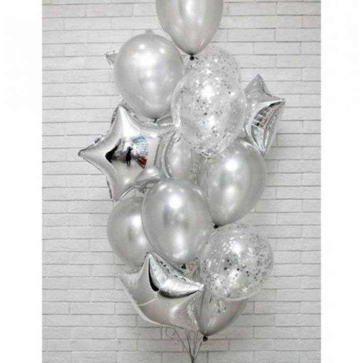 Фонтан шаров "Сильвер мун" в Нижнекамске