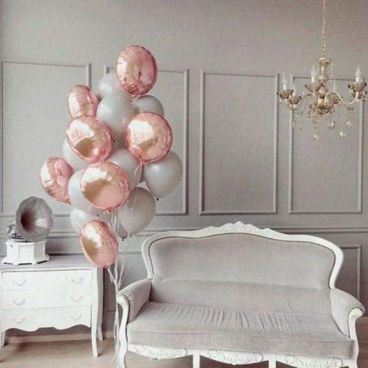 Фонтан шаров "Софт рози" в Нижнекамске