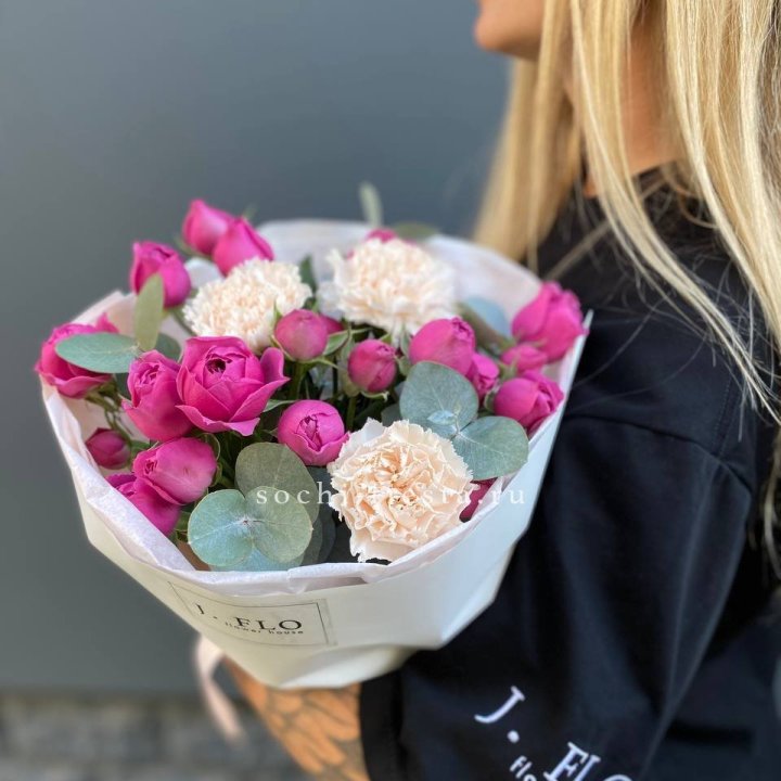 Букет с мисти бабблс №2 в Нижнекамске