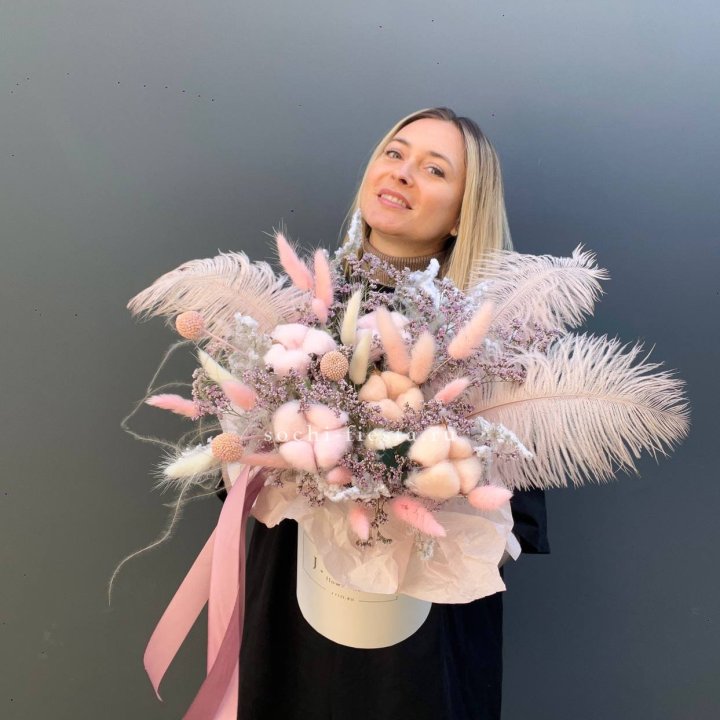 Авторский бокс с сухоцветами в Нижнекамске