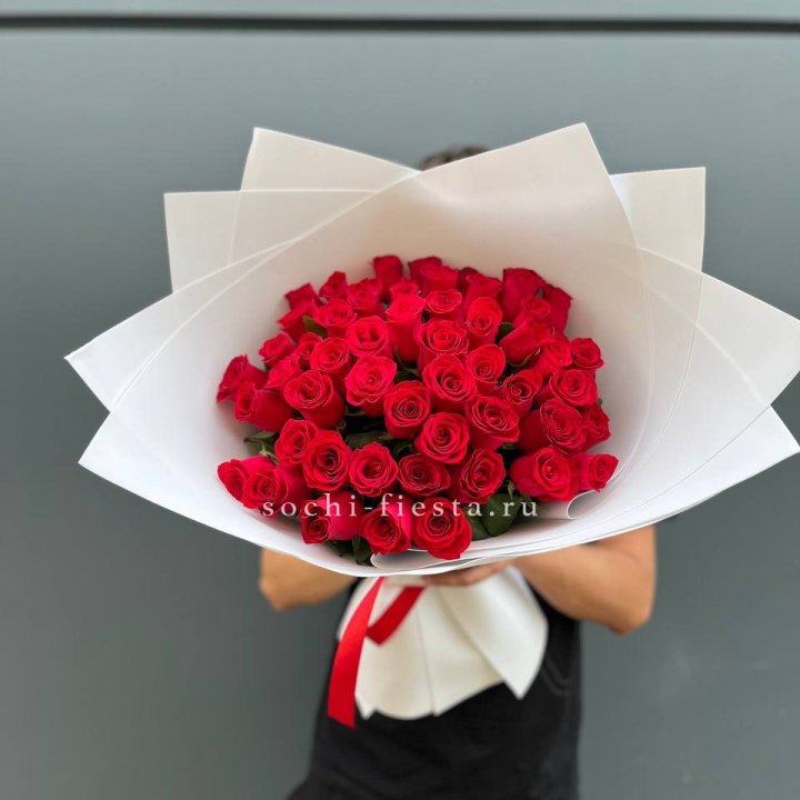 51  красная роза в Нижнекамске