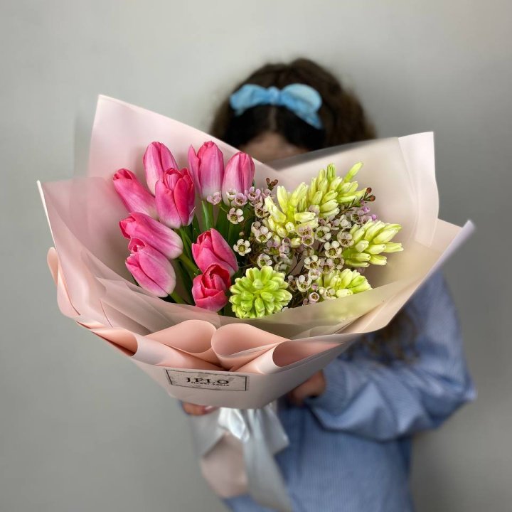  Дуо тюльпаны и гиацинты в Нижнекамске