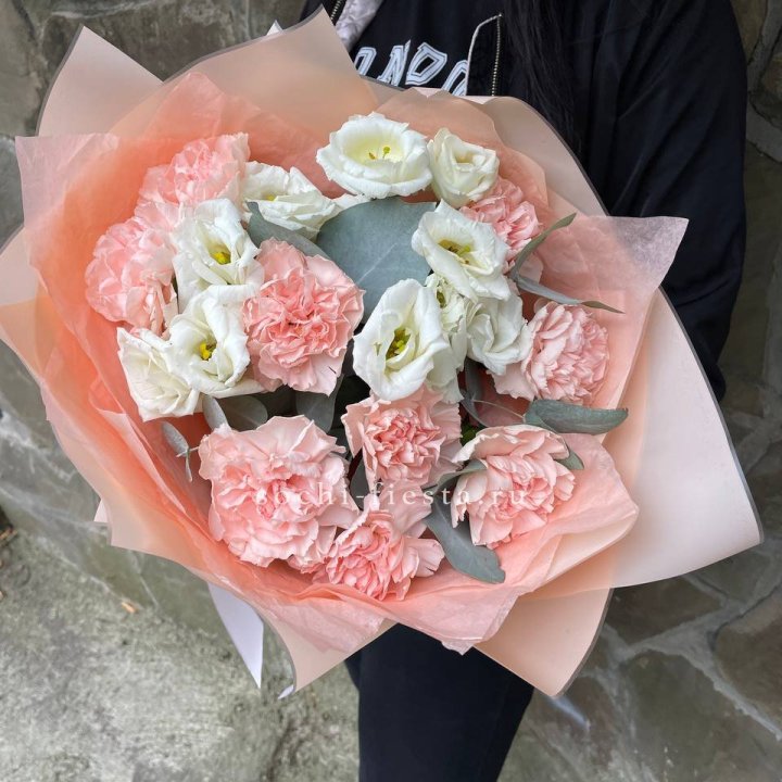  Букет диантусов "Пич" в Нижнекамске