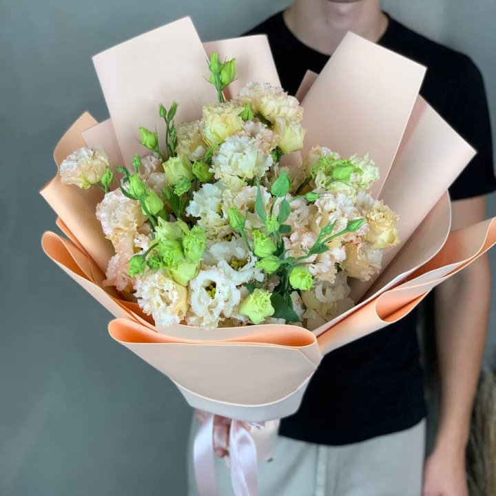 Букет эустом "Крем" в Нижнекамске