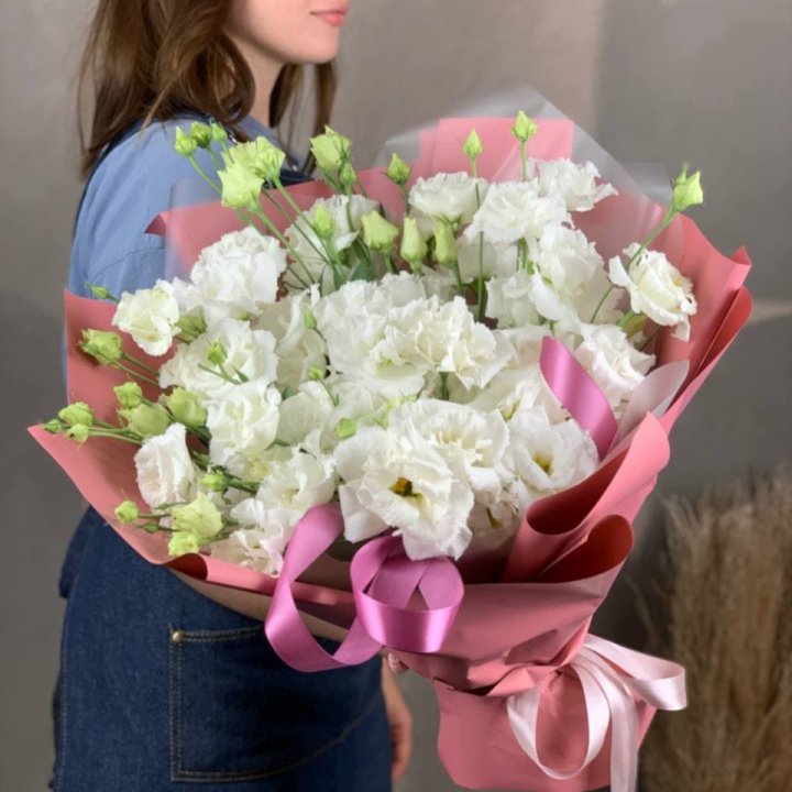 Букет эустом "Пудра" в Нижнекамске