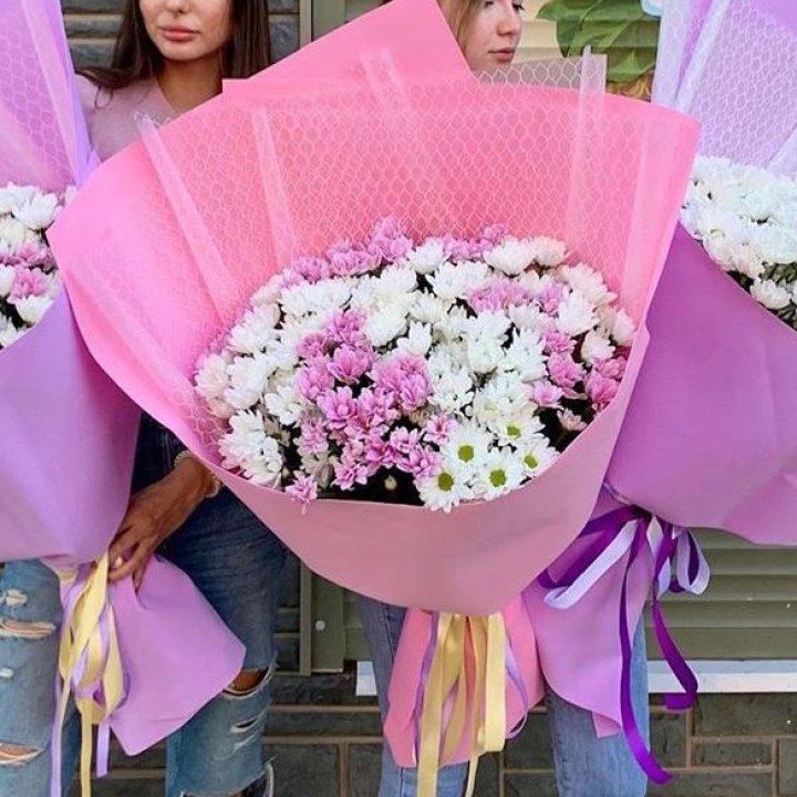 Букет хризантем №3 в Нижнекамске