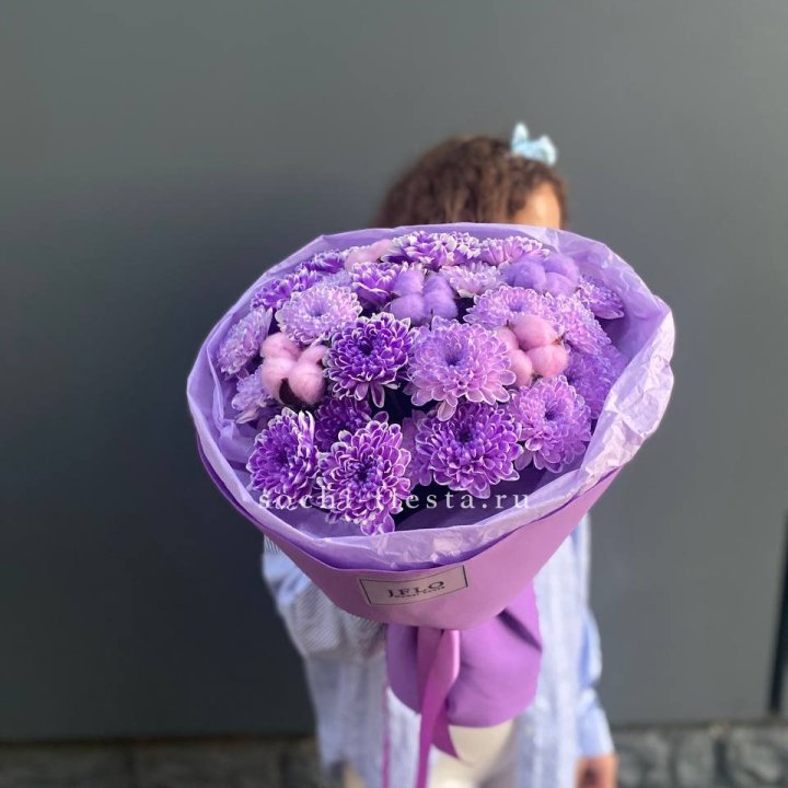 Хризантемы с хлопком в Нижнекамске