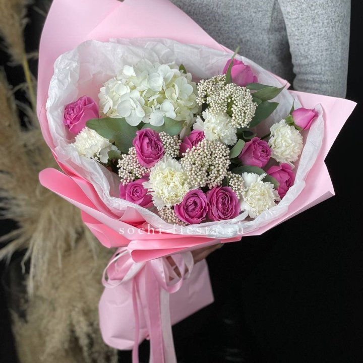 Букет с мисти бабблс №1 в Нижнекамске