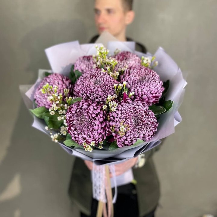 Букет хризантем "Палермо" в Нижнекамске