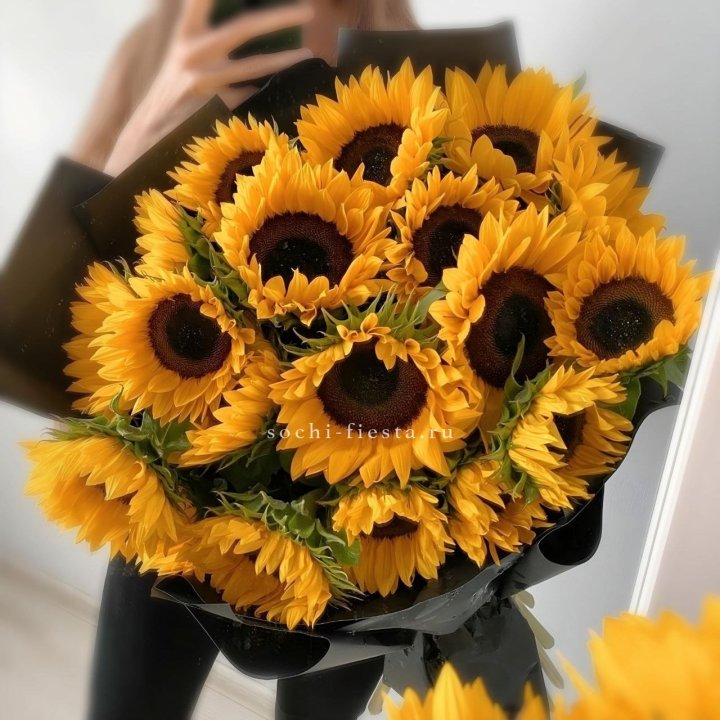 Букет подсолнухов "Гига" в Нижнекамске