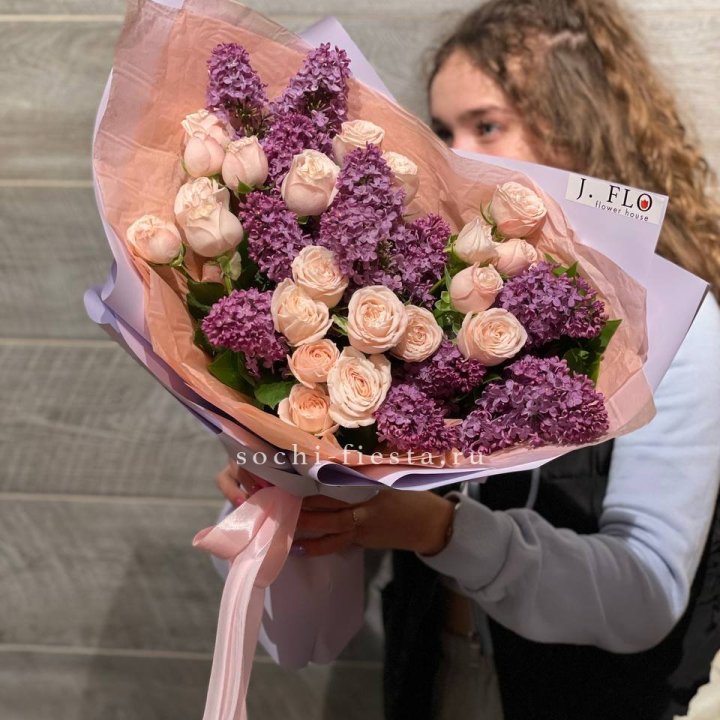 Букет "Лиловая весна" в Нижнекамске