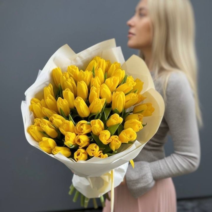 51 желтый тюльпан в Нижнекамске