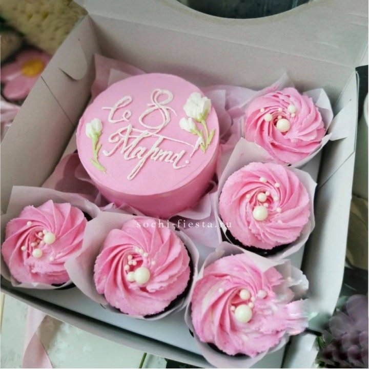 Капкейки и бенто-торт "8 марта!" в Нижнекамске