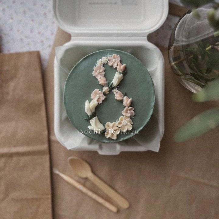 Бенто-торт "8 марта" green  в Нижнекамске