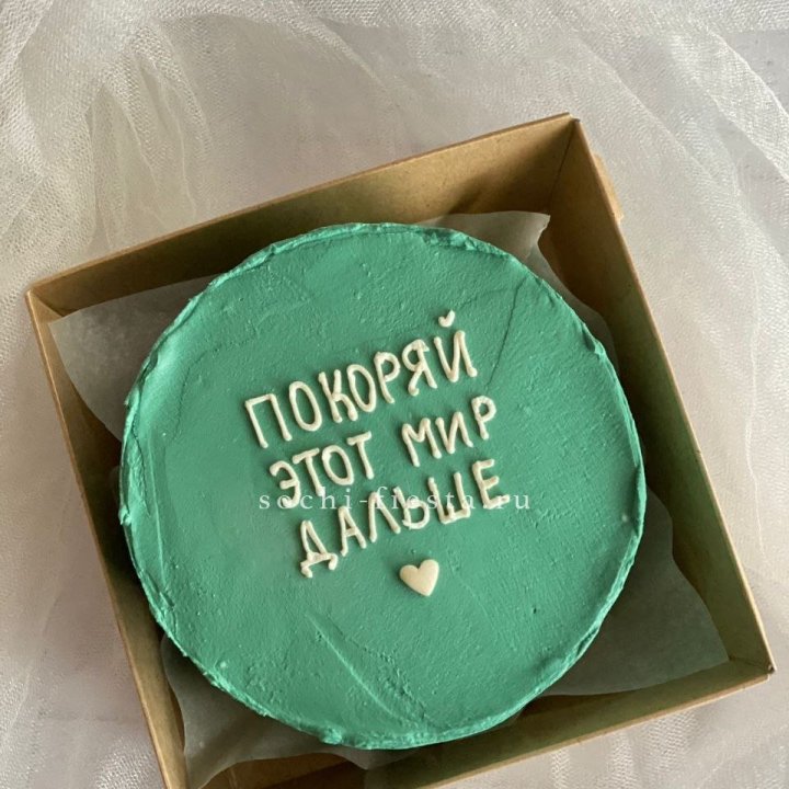 Бенто-торт "Покоряй этот мир" в Нижнекамске