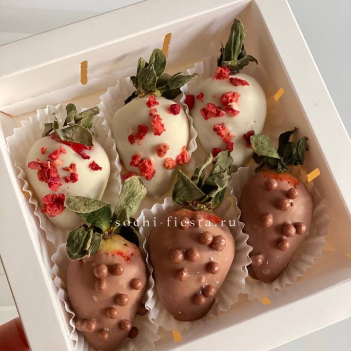 Клубника в шоколаде 6 ягод в Нижнекамске
