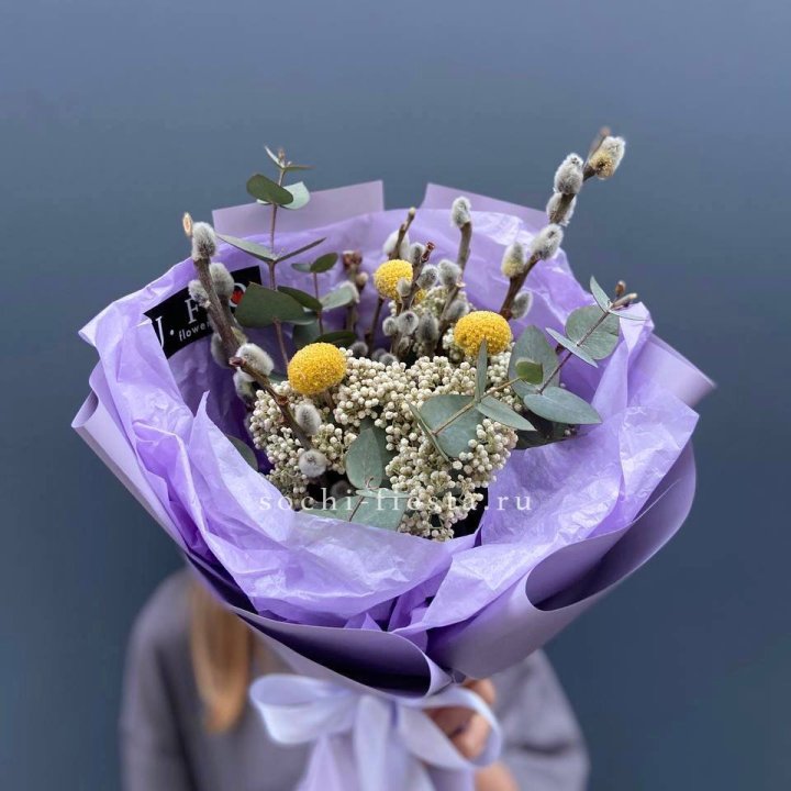 Букет с Вербой №1 в Нижнекамске