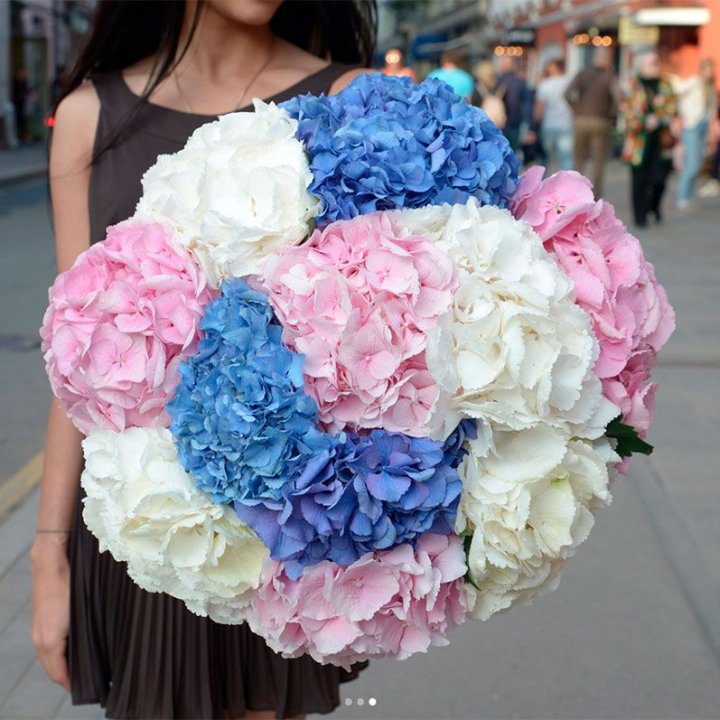 Букет гортензий "Инь-Янь" в Нижнекамске