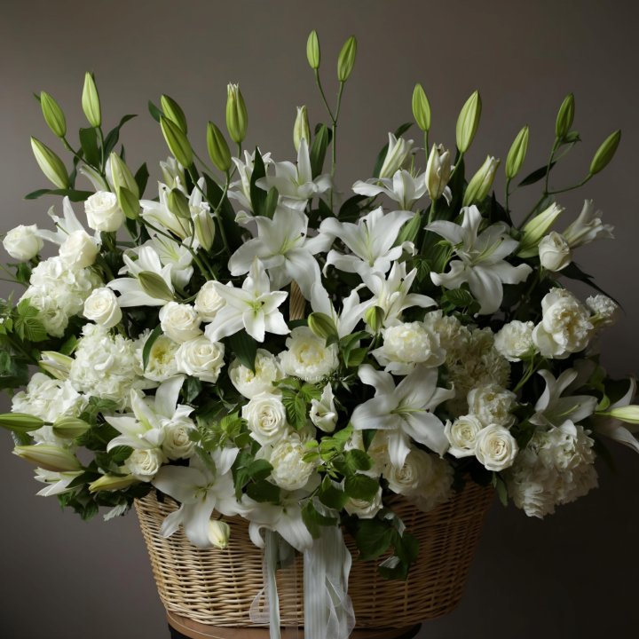 Цветочная корзина макси №3 в Нижнекамске