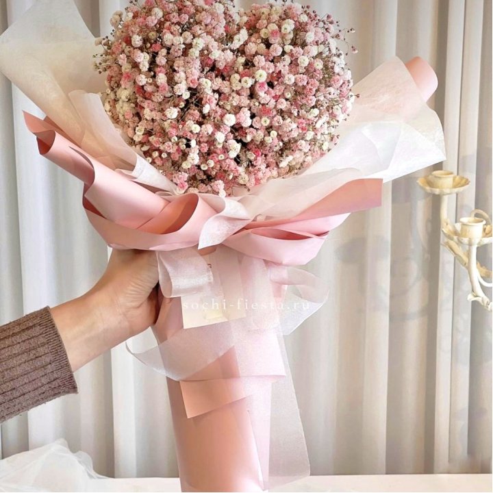 Сердце из гипсофилы  в Нижнекамске