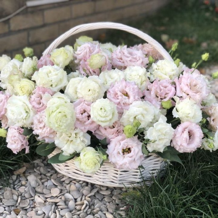 Корзина с эустомой в Нижнекамске