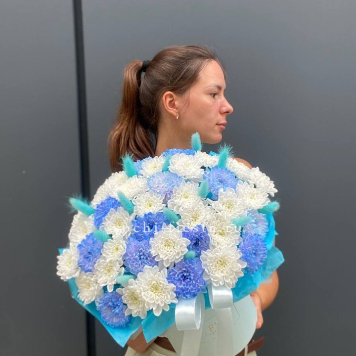  Коробочка  хризантем и лагуруса в Нижнекамске