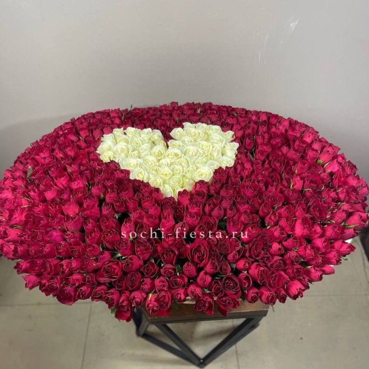 501 роза в корзине в Нижнекамске