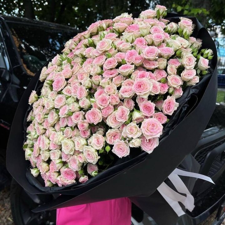 101 кустовая роза "Твистер" в Нижнекамске