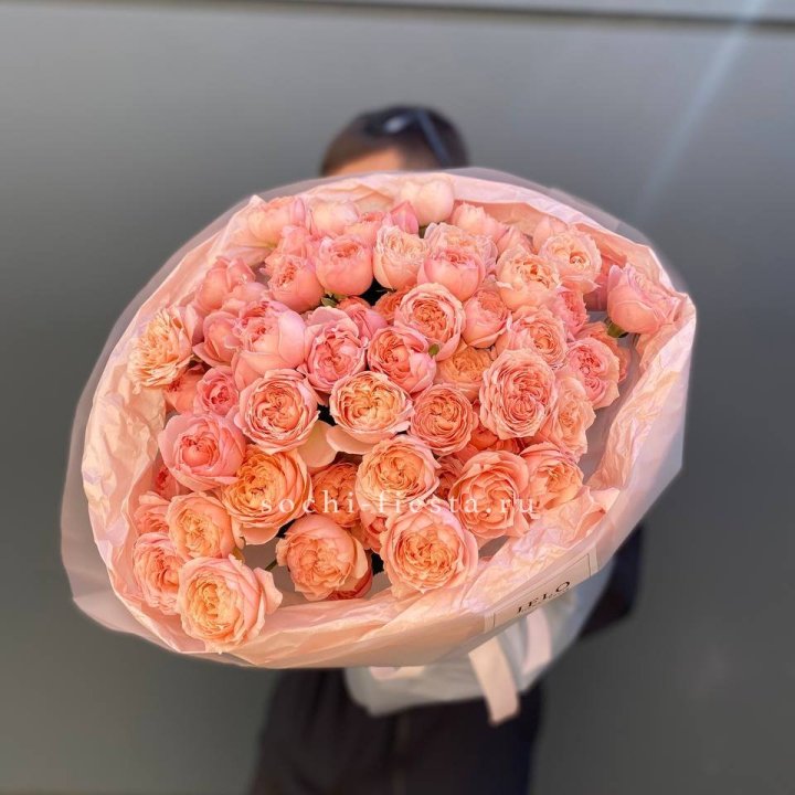 Букет из 21 пионовидной розы Джульетта в Нижнекамске