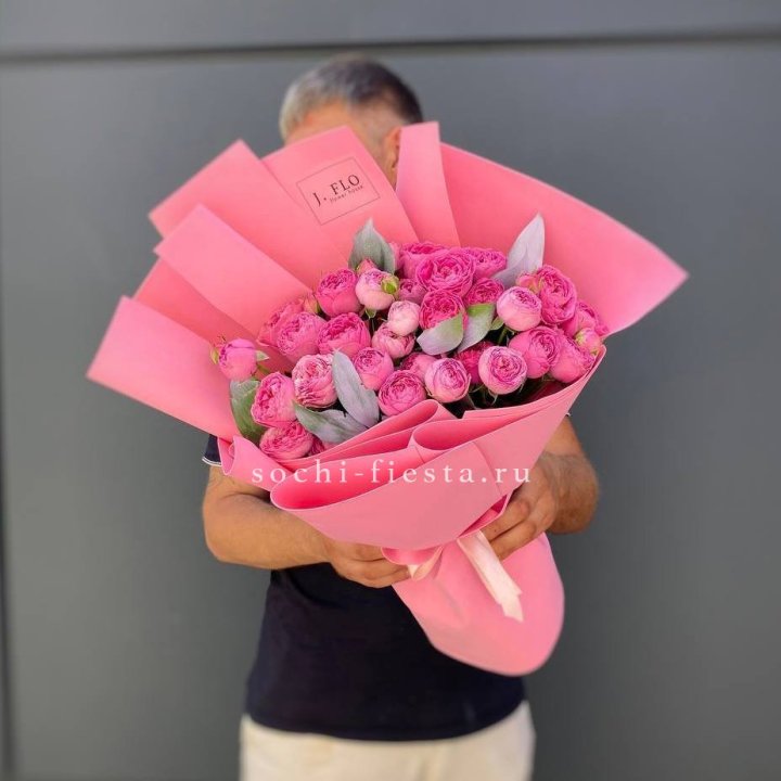 Пионовидные розы баблс №2 с доставкой в Нижнекамске