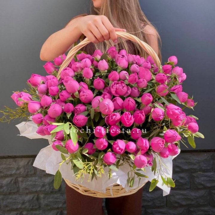 51 мисти баблс в корзине с доставкой в Нижнекамске