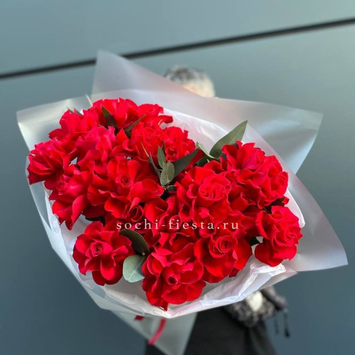 21 Красная французская роза в Нижнекамске