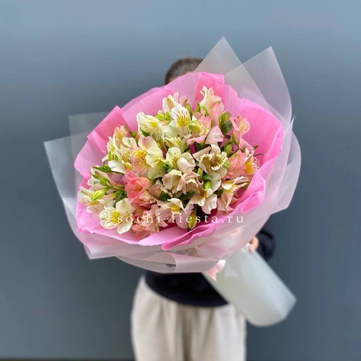 букет альстромерий "Черри" в Нижнекамске