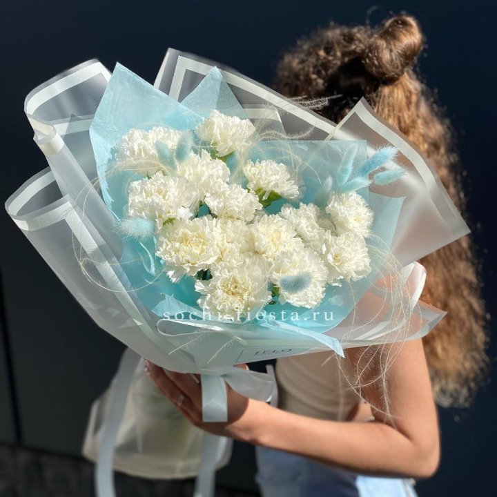 Воздушный букет из диантусов  в Нижнекамске