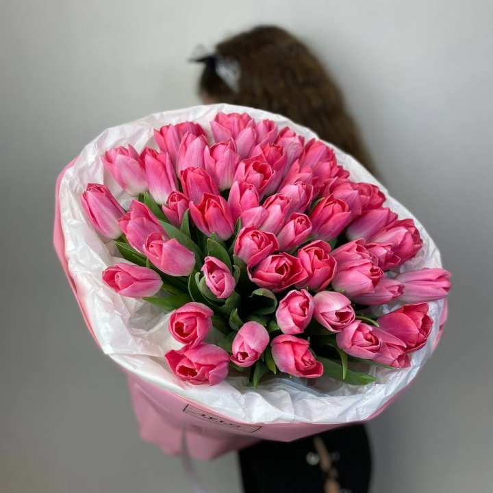 51 розовый тюльпан "Рози" в Нижнекамске