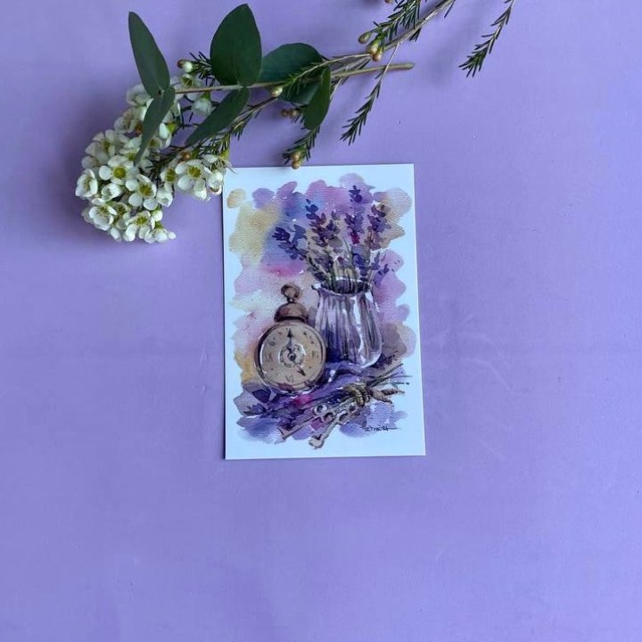 Открытка к букету "Часы" в Нижнекамске