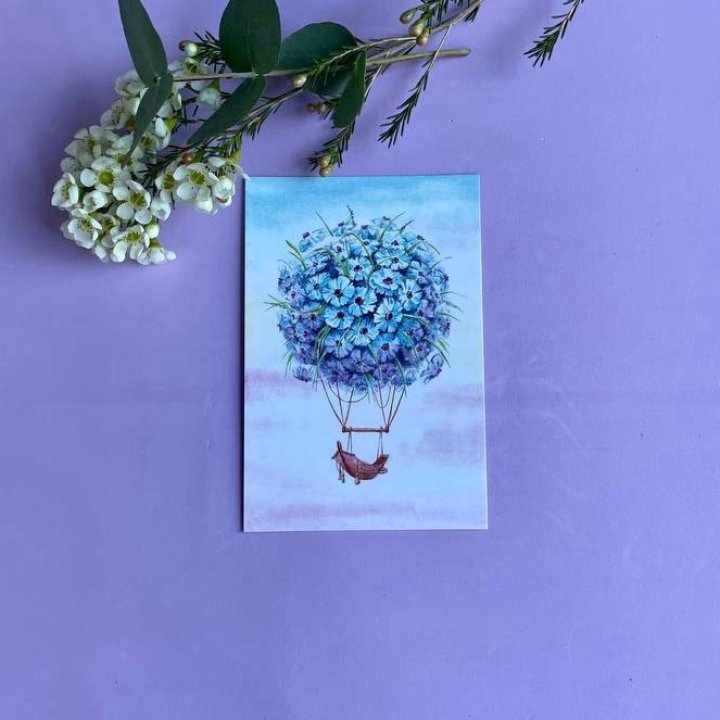 Открытка к букету "Флоростат" в Нижнекамске