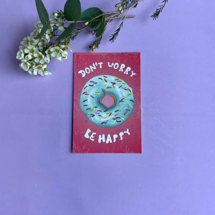 Открытка к букету "Не волнуйся..." в Нижнекамске