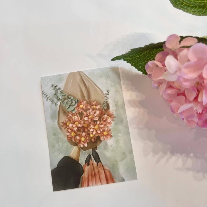 Открытка к букету "Букет" в Нижнекамске