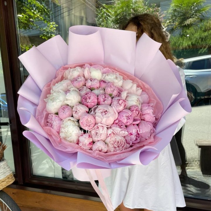 51 розовый пион в Нижнекамске