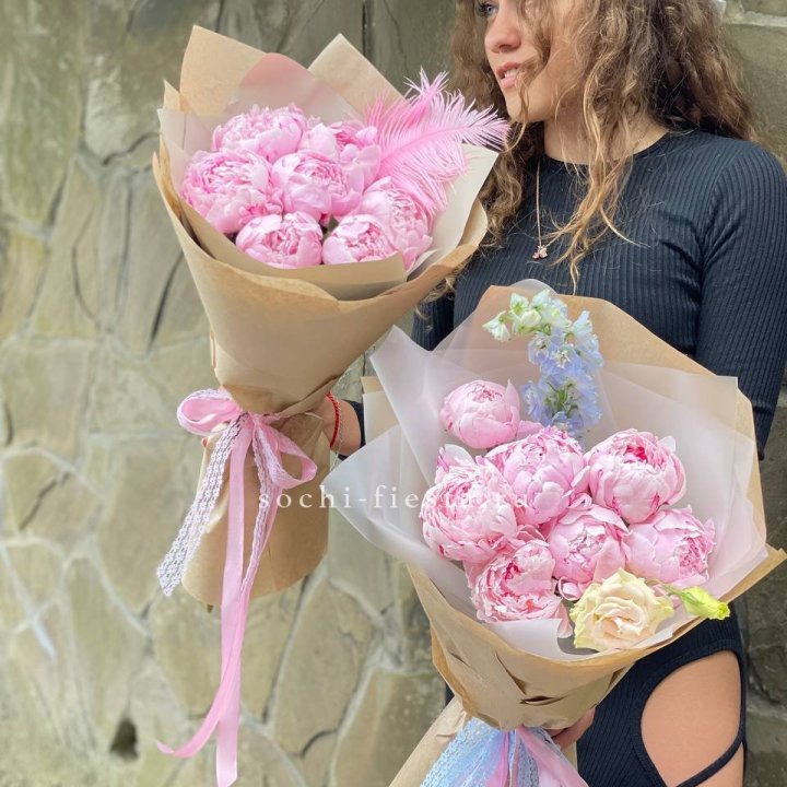 7 зефирных пионов  в Нижнекамске