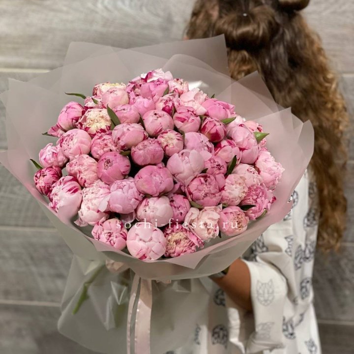 51 розовый пион в Нижнекамске