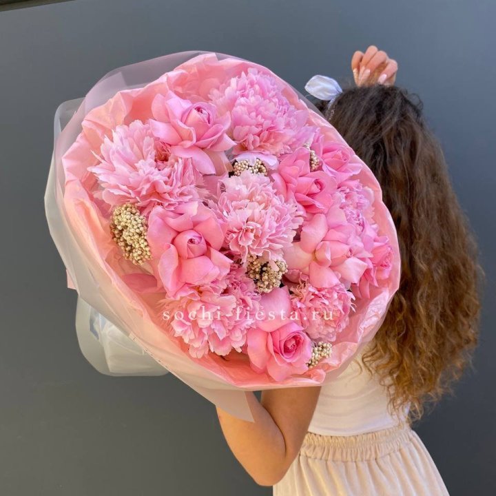  Букет с пионами "Пинки" в Нижнекамске