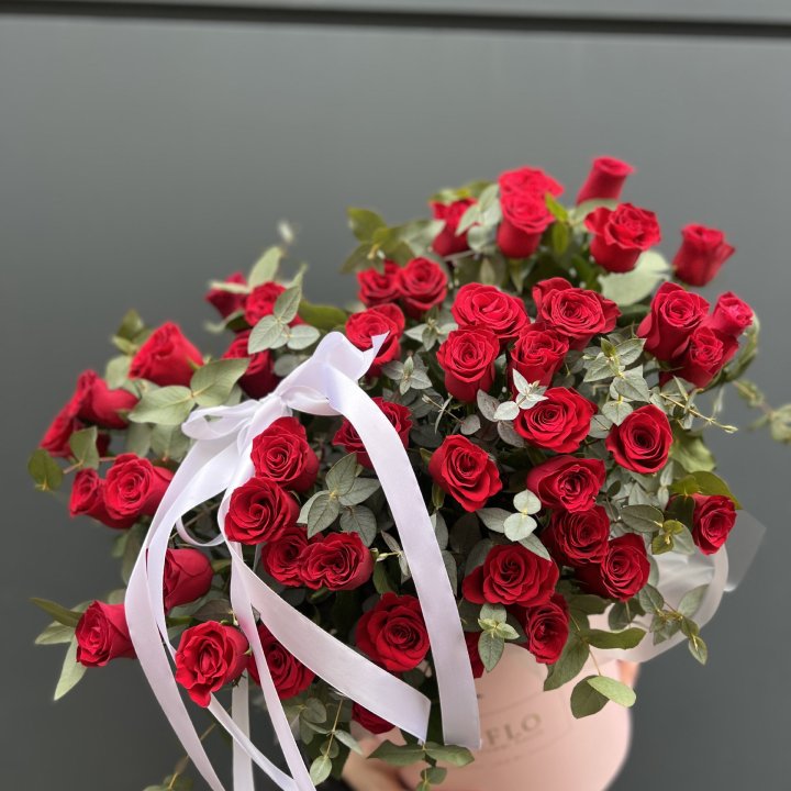 45 Красных роз в боксе "Сеньёрита" в Нижнекамске