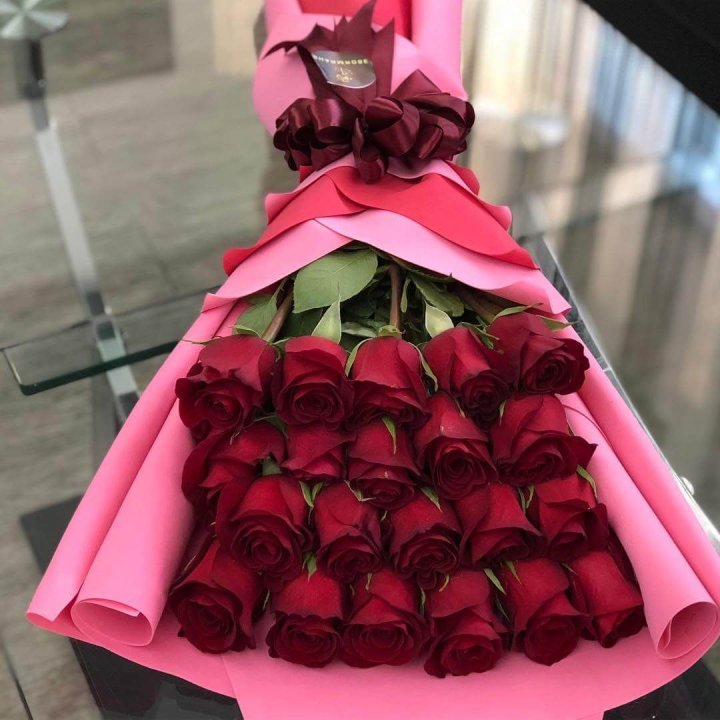21 красная роза "Элеганс" в Нижнекамске