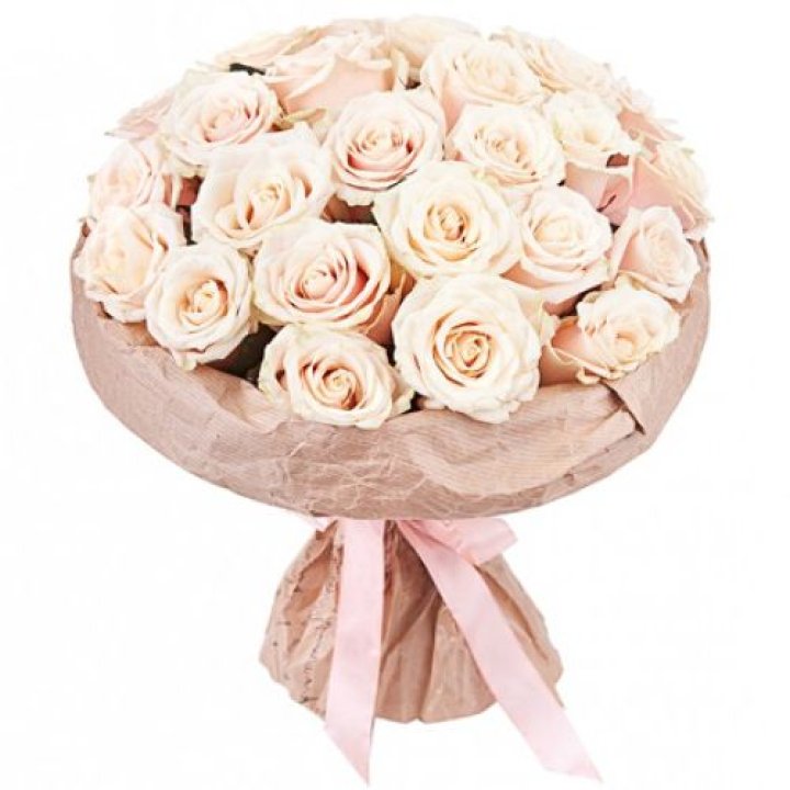 25 кремовых роз "Craft" в Нижнекамске