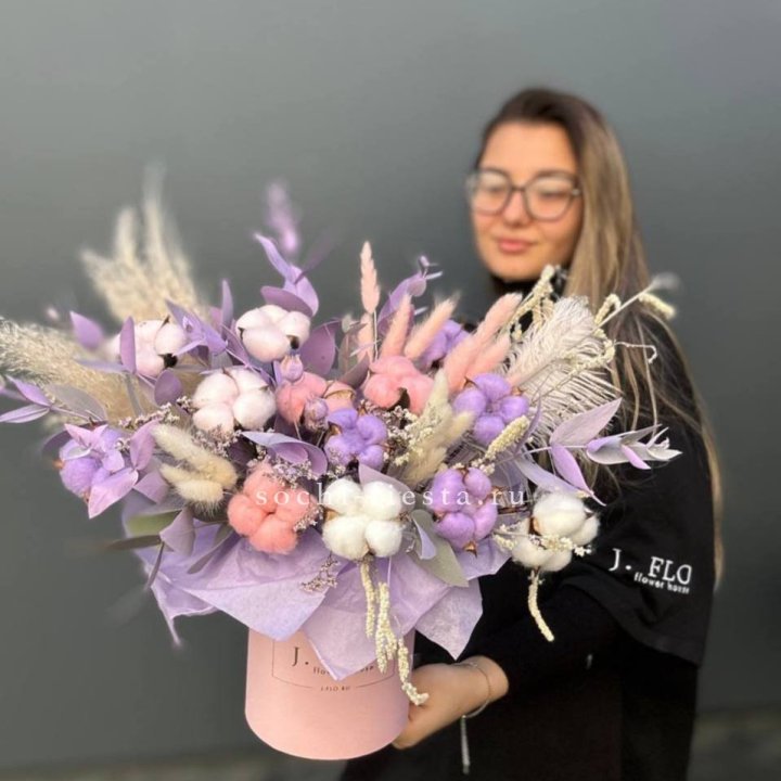 Авторский бокс с сухоцветами №4 в Нижнекамске