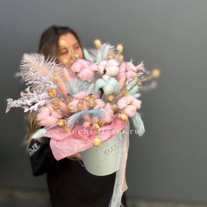 Авторский бокс с сухоцветами №2 в Нижнекамске