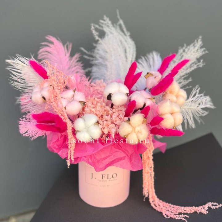 Авторский бокс с сухоцветами №1 в Нижнекамске